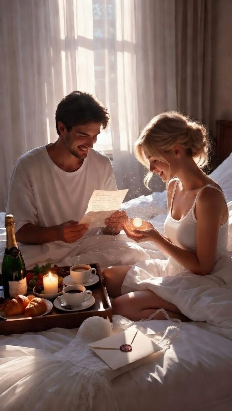 Brautpaar legt eine Murmel in die Magie der Momente Box